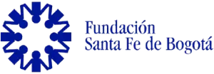 Logo Fundación Santa Fe de Bogotá - Cliente Doña Dicha Logo de la Fundación Santa Fe de Bogotá, cliente institucional de panadería Doña Dicha.